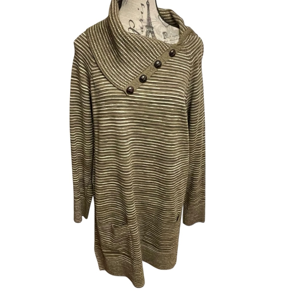 Eight Eight Eight Striped Cowl Neck Sweater